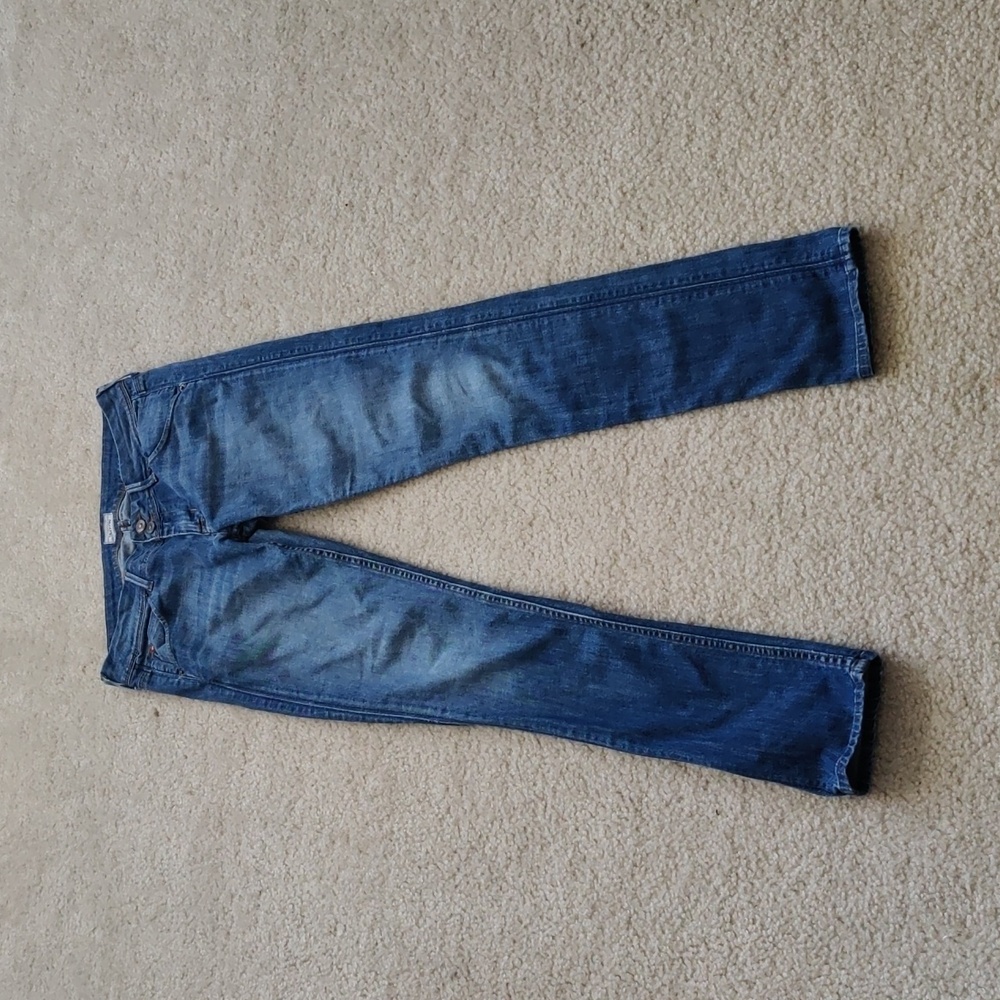 Hudson Collin Mid-Rise Skinny Ankle Classic Blue Women's Denim Jeans Y2K Retro - Picture 5 of 16
